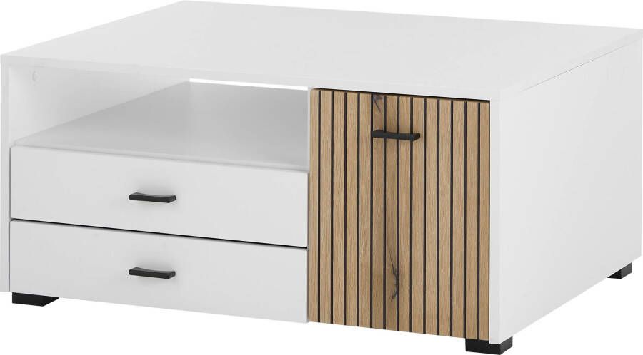 INOSIGN Salontafel Hudson in moderne trendkleur handgrepen van metaal (zwart) breedte 90 cm