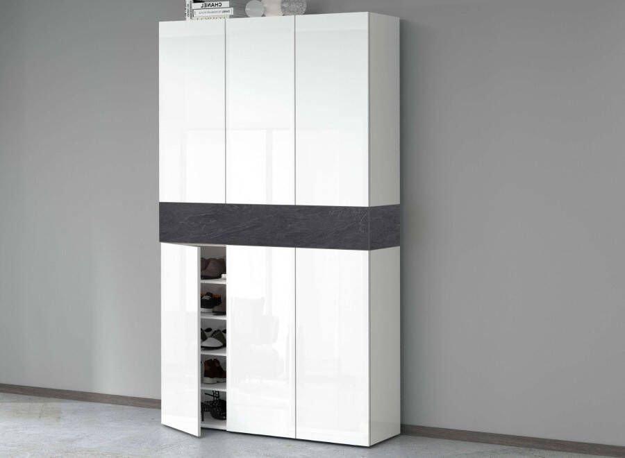 INOSIGN Schoenenkast Savona Hoogte 200cm 12 inlegplanken 21 vakken (1 stuk)