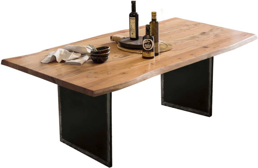 INOSIGN Tafel met hout gebeitst gelakt en gewaxed (1 stuk)