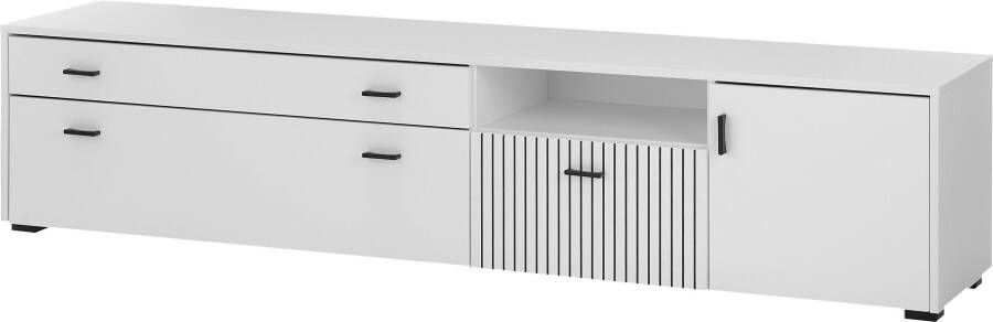 INOSIGN Tv-meubel Hudson in moderne trendkleur handgrepen van metaal (zwart) breedte 200 cm