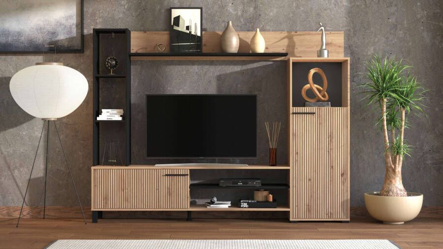 INOSIGN Wandmeubel Retimno inkl. Highboard TV-Board Standregal und Wandregal (complete set)