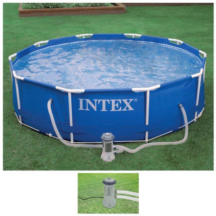 Intex Rond zwembad Metal Frame ØxH: 366x76 cm