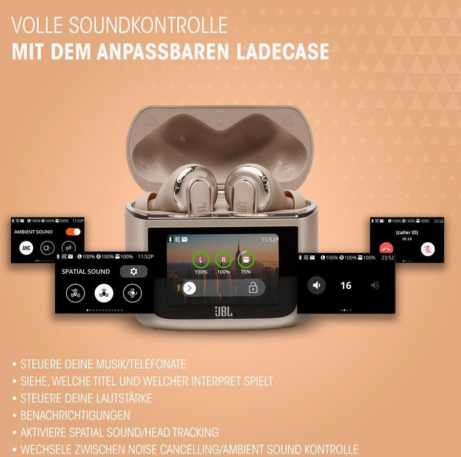 JBL Tour Pro 3 Latte | True Wireless oordopjes | 1200130013850 - Foto 3