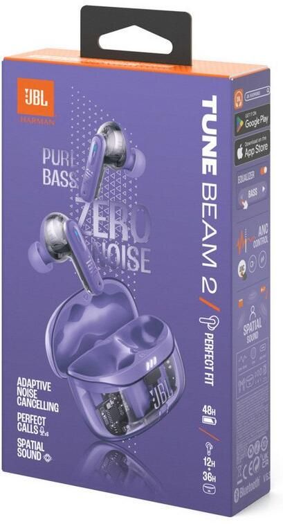 JBL Tune Beam 2 Ghost Purple | Draadloze oortjes | 1200130016523 - Foto 12