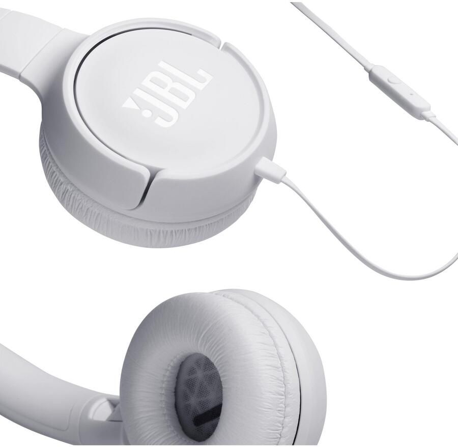 JBL Tune 500 Wit | On-ear koptelefoons | Beeld&Geluid Koptelefoons | T500WHT