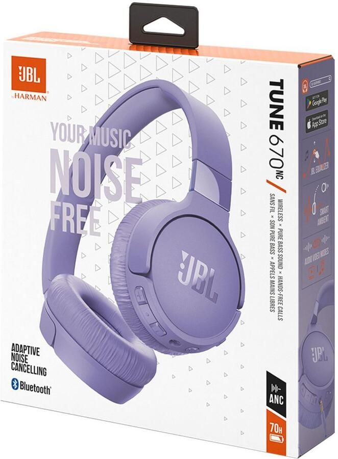 JBL Tune 670NC Paars OP=OP | Draadloze koptelefoons | 6925281973239 - Foto 7