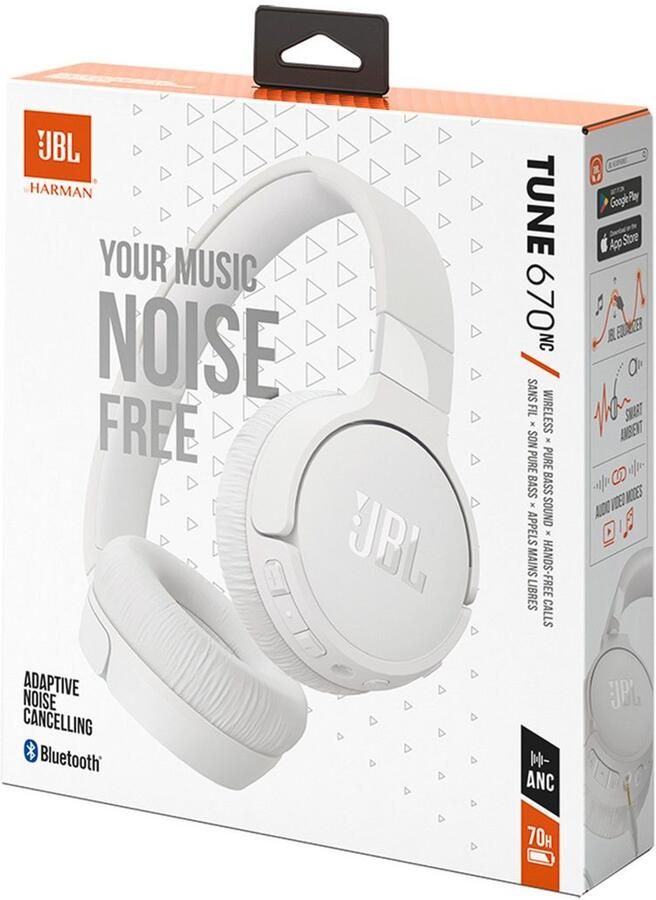 JBL Tune 670NC Wit | Draadloze koptelefoons | Beeld&Geluid Koptelefoons | 6925281973215 - Foto 7