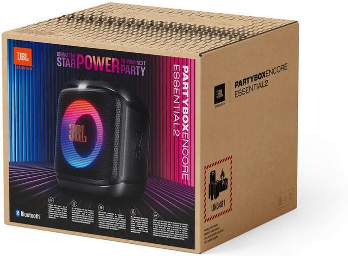 JBL Party-luidspreker PartyBox Encore Essential 2 Pro Sound IPX4 spatwaterdicht dynamische lichteffecten - Foto 10