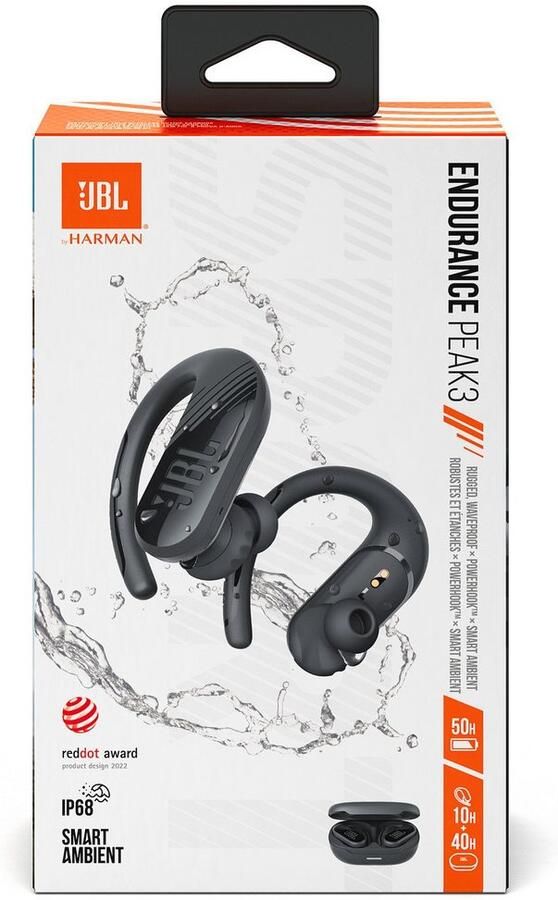 JBL Endurance Peak III Zwart | Draadloze oortjes | 6925281932335 - Foto 2