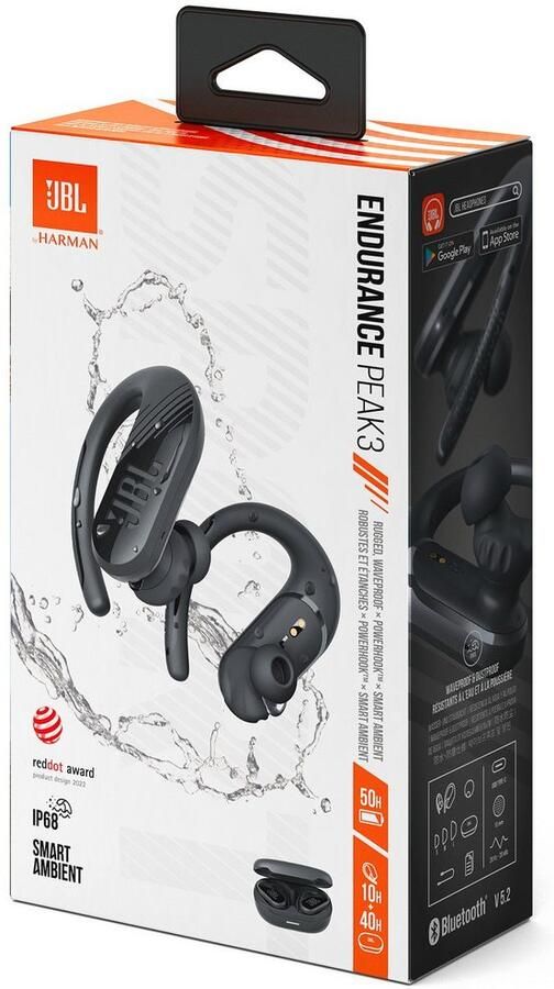 JBL Endurance Peak III Zwart | Draadloze oortjes | 6925281932335 - Foto 5