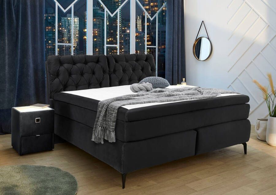 Jockenhöfer Gruppe Boxspring Chelsea met topmatras van koudschuim