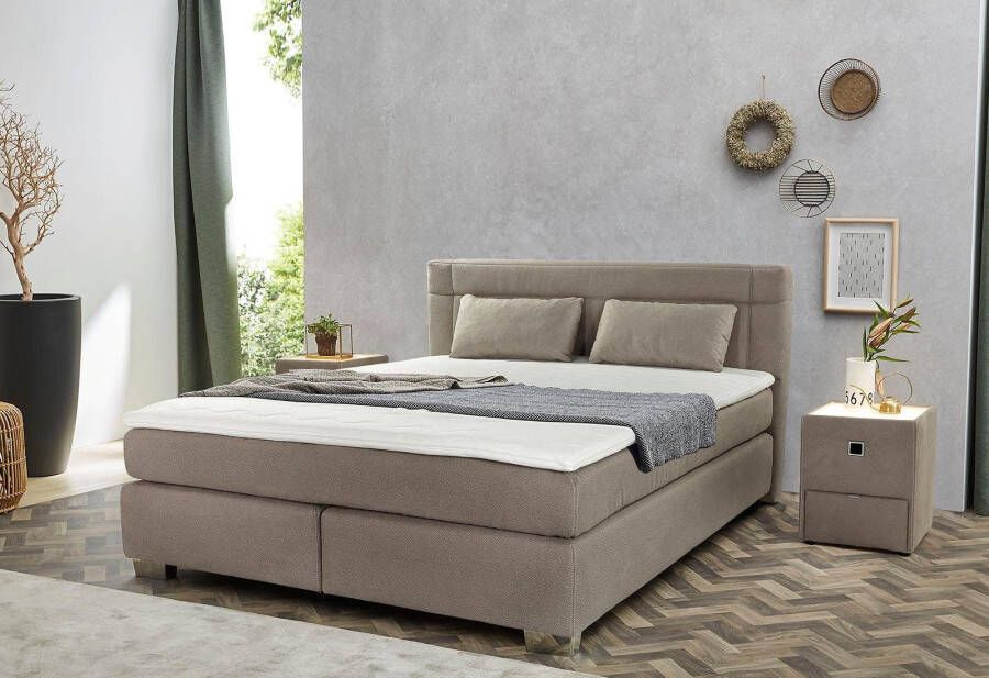 Jockenhöfer Gruppe Boxspring Romana incl. 7-zones TTFK-matras KS-topper verschillende hardheden en bedbreedtes beschikbaar