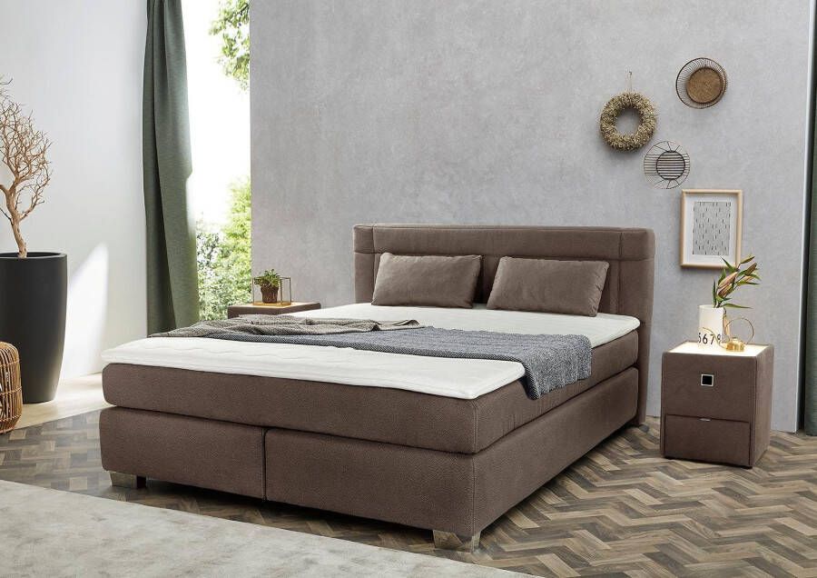 Jockenhöfer Gruppe Boxspring Romana incl. 7-zones TTFK-matras KS-topper verschillende hardheden en bedbreedtes beschikbaar