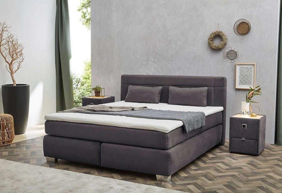 Jockenhöfer Gruppe Boxspring Romana incl. 7-zones TTFK-matras KS-topper verschillende hardheden en bedbreedtes beschikbaar