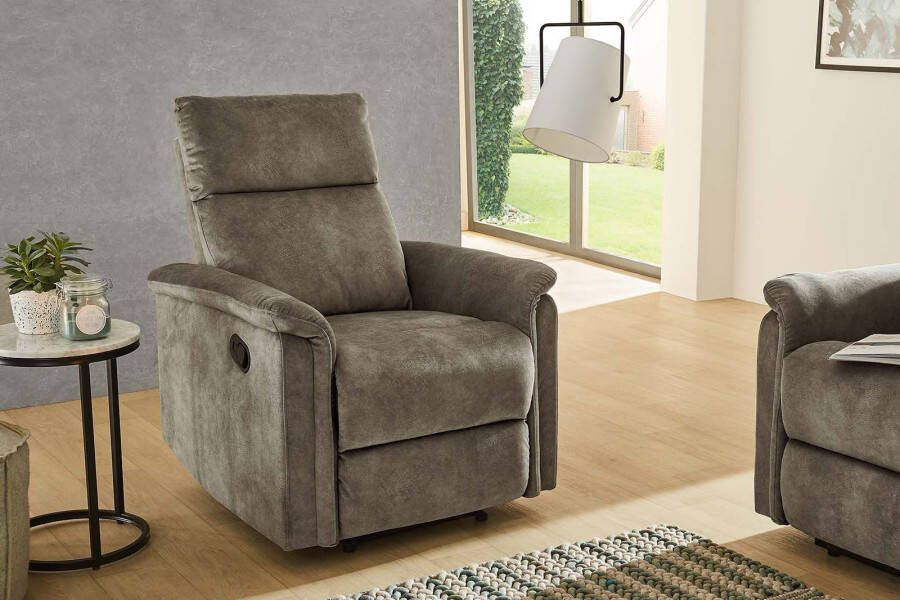 Jockenhöfer Gruppe Fauteuil Amrum Ligfunctie met halfautomatische relaxfunctie TFK bekleding