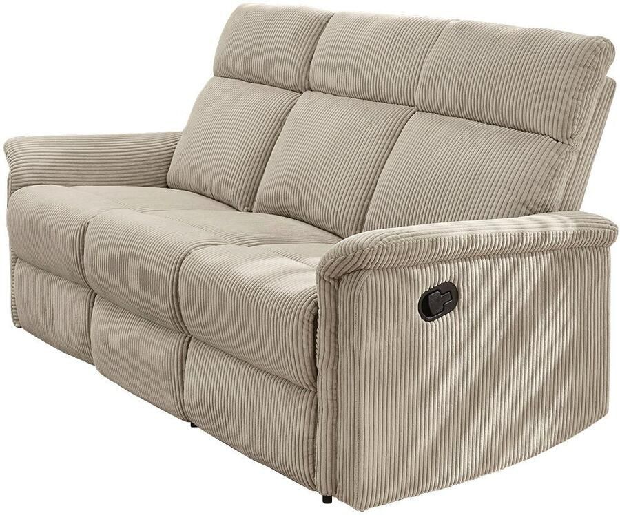 Jockenhöfer Gruppe 3-zitsbank Juist Ligfunctie met halfautomatische recliner-functie binnenvering