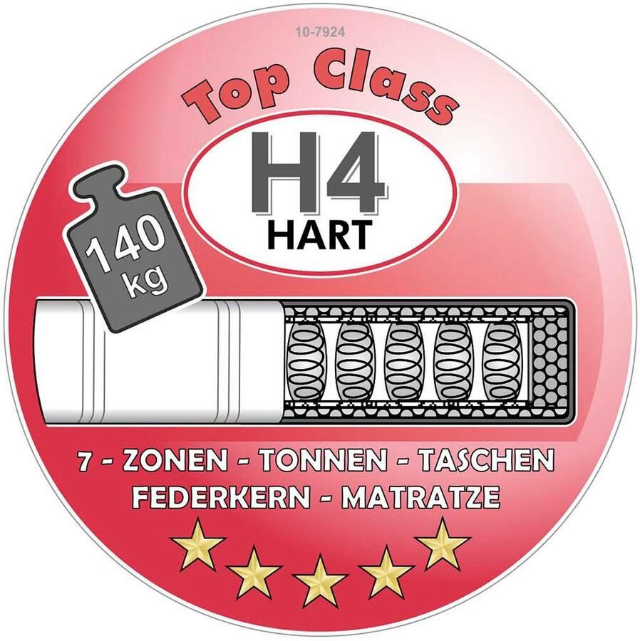 Jockenhöfer Gruppe Boxspring Scarlett met een hoogwaardige 7-zone tonnenveringmatras