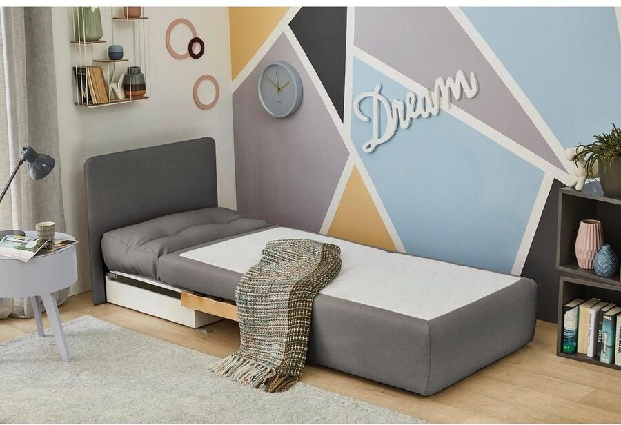 Jockenhöfer Gruppe Fauteuil Tunis met slaapfunctie en bergruimte ligoppervlak 80x200 cm