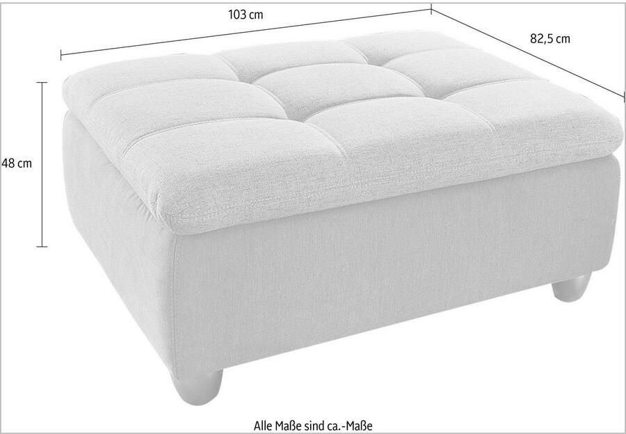 Jockenhöfer Gruppe Hocker Genua B: 103 cm naar wens te combineren