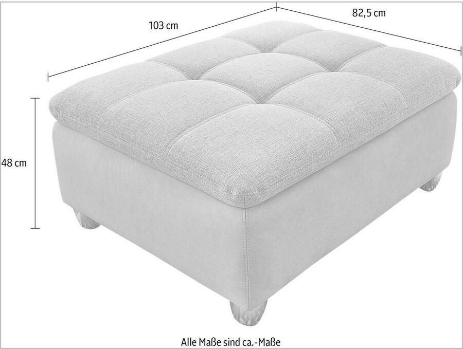 Jockenhöfer Gruppe Hocker Genua B: 103 cm naar wens te combineren