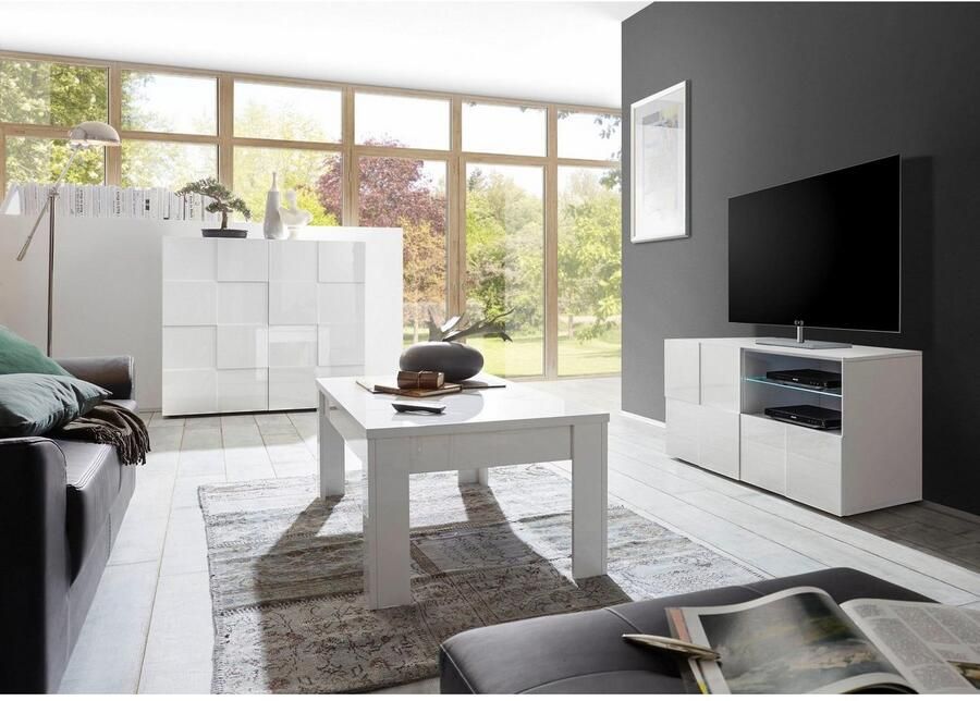 Jockenhöfer Gruppe Hocker Moldau in xxl-formaat expressieve stiksels in het zitoppervlak