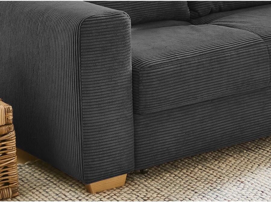 Jockenhöfer Gruppe Hoekbank Kampen L-vorm B: 288 cm met bedfunctie bedlade & sierkussens vering