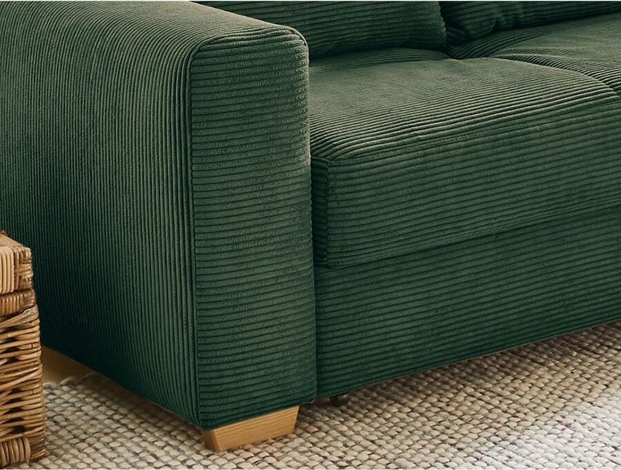 Jockenhöfer Gruppe Hoekbank Kampen L-vorm B: 288 cm met bedfunctie bedlade & sierkussens vering