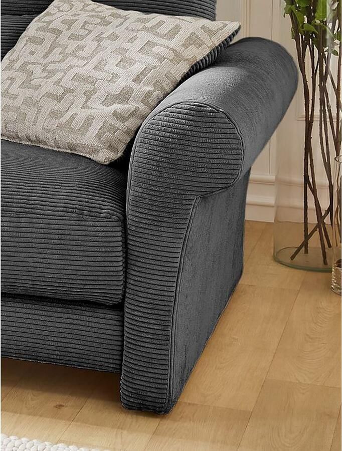 Jockenhöfer Gruppe Megabank MAXIMA Binnenvering schuimvlokken uitstekend zitcomfort bekleding in cord