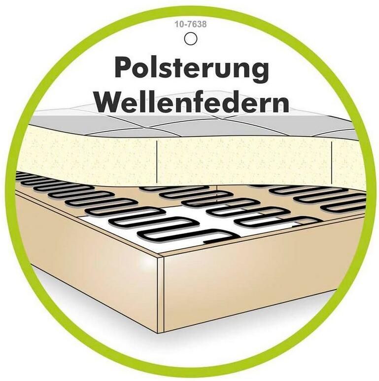 Jockenhöfer Gruppe Hocker Severino met zigzag veren voor een comfortabele zitcomfort