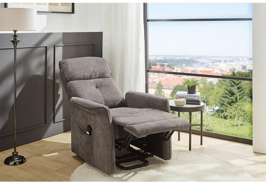 Jockenhöfer Gruppe Relaxfauteuil Denver met elektromotorische verstelfuncties Opsta-functie verwarmingsfunctie massage bonnell 1 motor afstandsbediening.