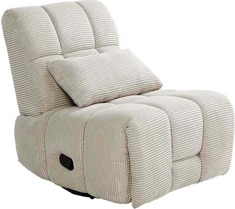 Jockenhöfer Gruppe Relaxfauteuil Doncaster met draai- schommel- relax- en kantelfunctie aangenaam zachte corduroystof