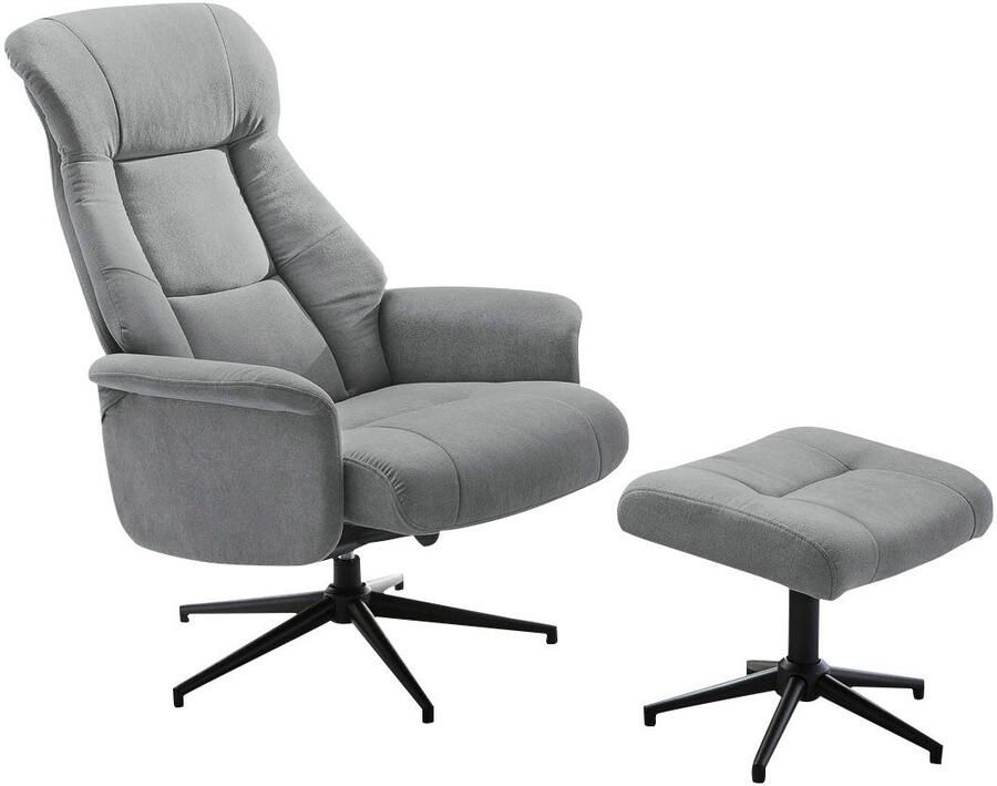 Jockenhöfer Gruppe Relaxfauteuil EVA met voetenbank draai- en relaxfunctie aangename zachte bekleding