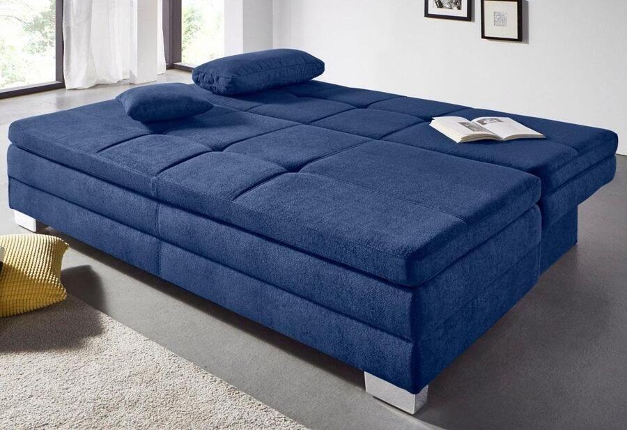 Jockenhöfer Gruppe Slaapbank Lindau inclusief bedkist en los kussen met topmatras van koudschuim