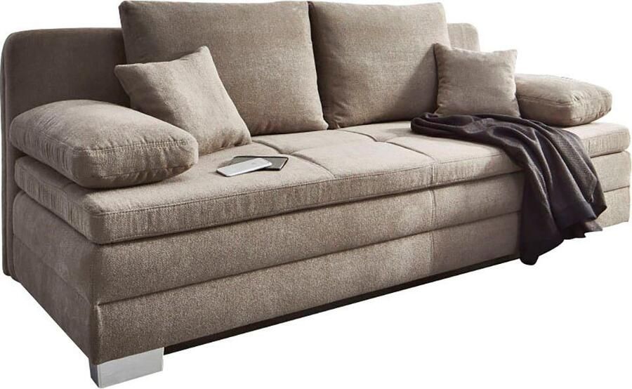 Jockenhöfer Gruppe Slaapbank Lindau inclusief bedkist en los kussen met topmatras van koudschuim