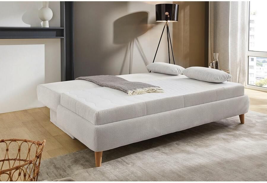 Jockenhöfer Gruppe Slaapbank Maja slaapbank Omkeerbare pocketveringmatras ligoppervlak 160x200 cm bedlade