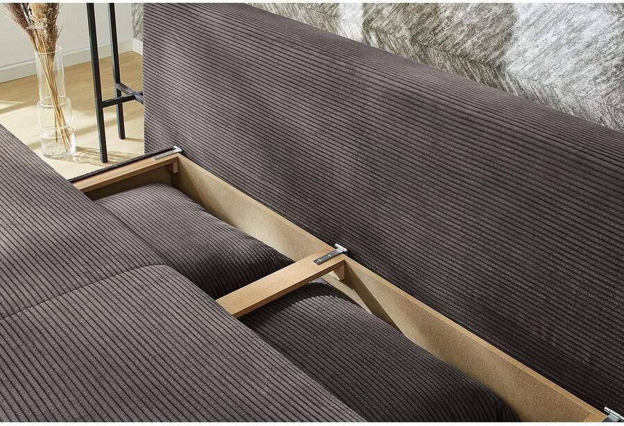 Jockenhöfer Gruppe Slaapbank Per met gastenbedfunctie inclusief 4 kussens