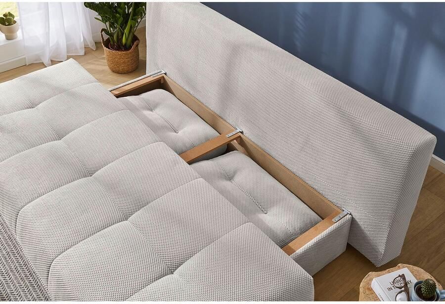 Jockenhöfer Gruppe Slaapbank Til Golfschuimvering met gastenbedfunctie en opbergruimte bedlade