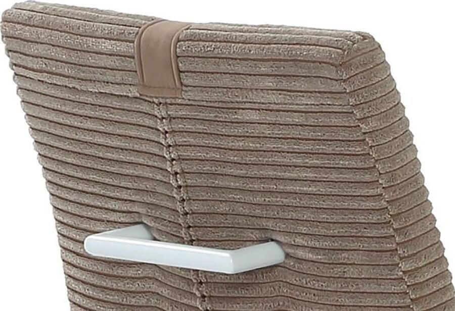 Jockenhöfer Gruppe Vrijdragende stoel Kenny met pocketvering bekledingsstof cord (set 2 stuks)