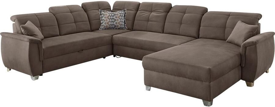 Jockenhöfer Gruppe Zithoek Livorno U-vorm met 7 verstelbare hoofdborden bed- en relaxfunctie