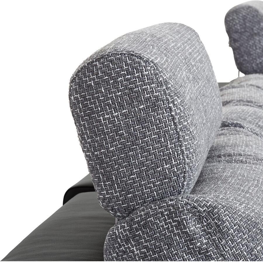 Jockenhöfer Gruppe Zithoek Orlando U-vorm B: 337 cm met bedfunctie bedlade 2 hoofdsteunen & 2 sierkussens vering