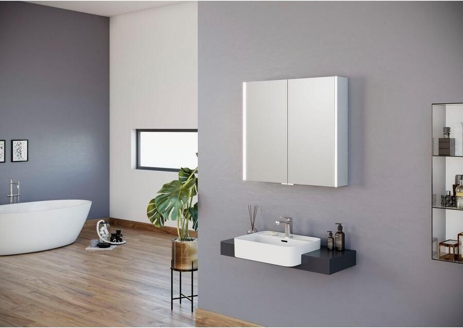 Jokey Spiegelkast StyleAlu Aluminium 80cm breed