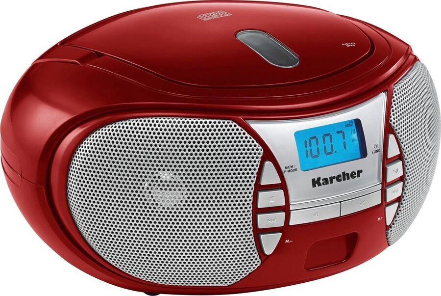 Karcher Boombox RR 5025 CD radio FM radio batterij netvoeding hoofdtelefoonaansluiting