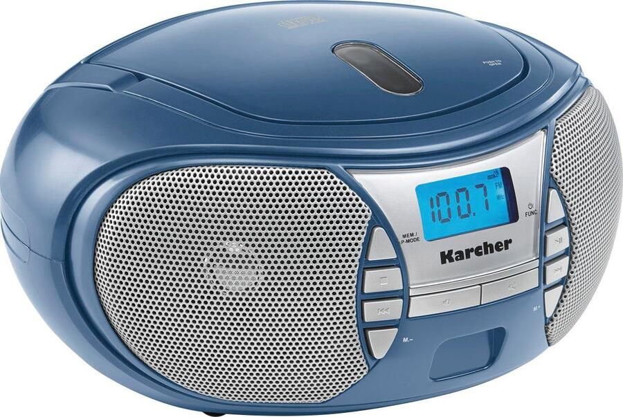 Karcher Boombox RR 5025 CD radio FM radio batterij netvoeding hoofdtelefoonaansluiting