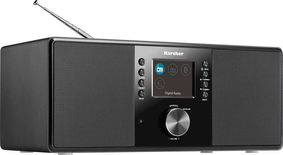 Karcher Digitale radio (DAB+) DAB 5000+ Bluetooth sleep-timer alarmfunctie hoofdtelefoonaansluiting kleurendisplay