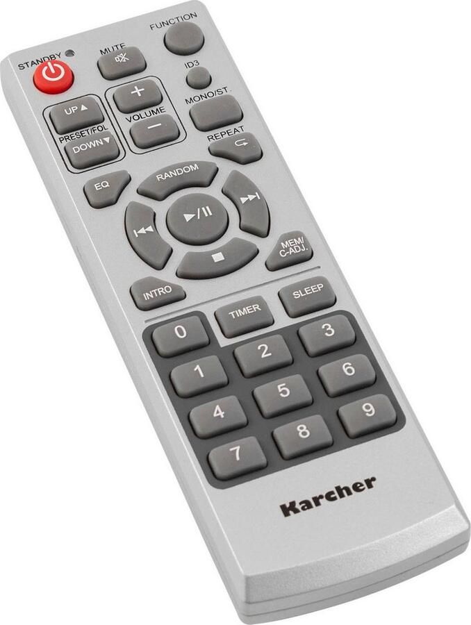 Karcher Micro-hifi-set MC 6550(N) CD MP3-speler cassette LCD-display met achtergrondverlichting