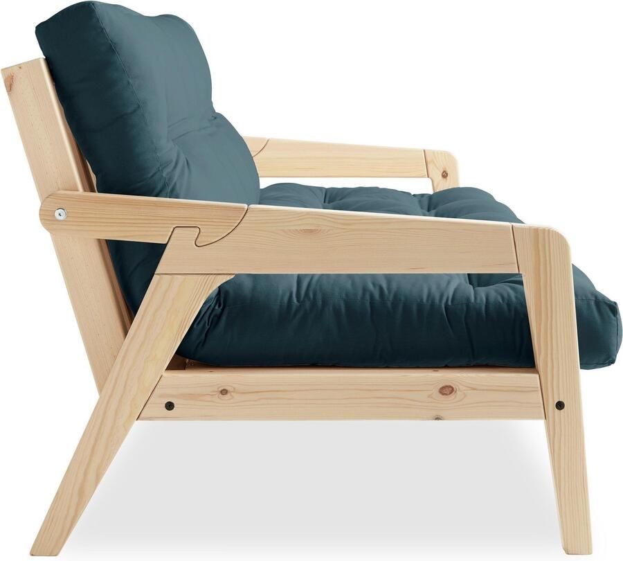 Karup Slaapbank Graf Met houtstructuur incl. futonmatras ligoppervlak 130x190 cm