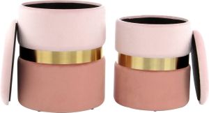 Kayoom Hocker met bergruimte Zora 125 (2 stuks)