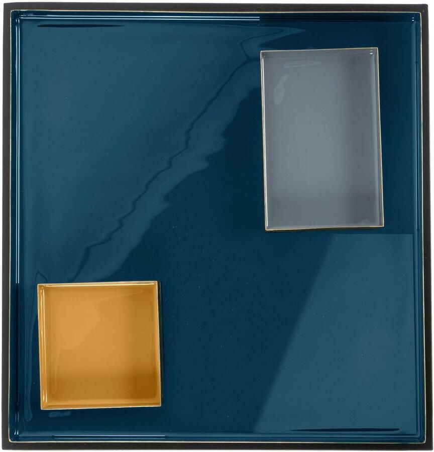 Kayoom Bijzettafel Famosa metalen bijzettafel in vierkante vorm Kleurrijke tafel afmetingen schaal: 11 x 11 x 2 15 8 x 11 x 2 cm (1 stuk)