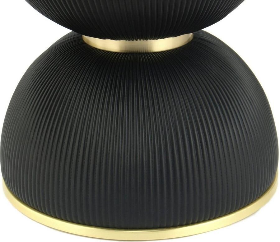 Kayoom Bijzettafel Jokai 225 ijzeren frame PU-stof bekleding gesinterde steenplaat (1 stuk)