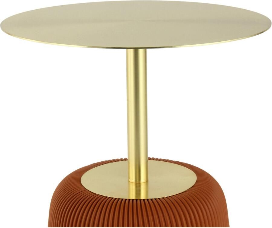 Kayoom Bijzettafel Jokai 325 ijzeren frame PU-stof bekleding praktische opbergruimte elegant stevige constructie onderhoudsvriendelijk (1 stuk)